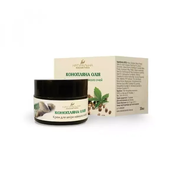 Крем для шкіри навколо очей «Конопляна Олія» - 30 мл